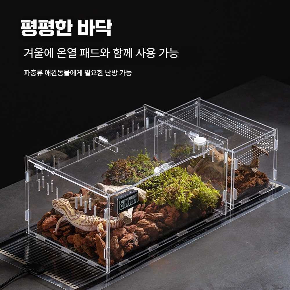 도마뱀 키우기 사육장 파충류 사슴벌레 아크릴 사육장 - 상세 이미지 3