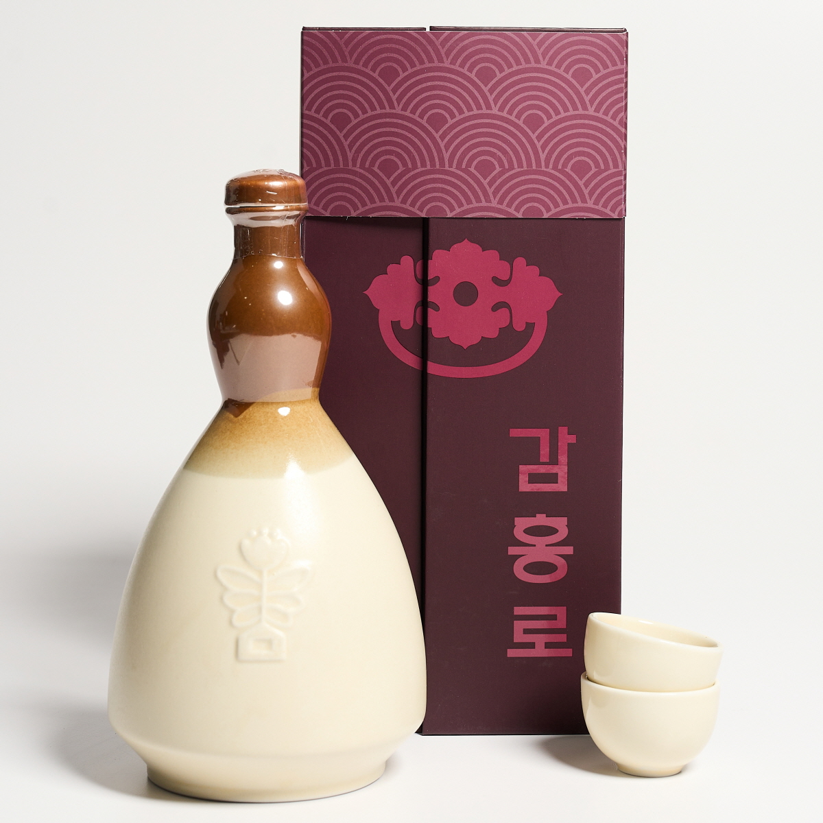 감홍로 선물세트 40도 700ml 조선3대명주 증류주 이기숙명인(잔,케이스,쇼핑백 포함) - 메인 이미지