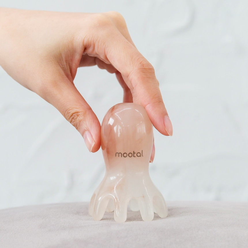 무탈 문어 두피 괄사 마사지기 승모근 머리 빗 지압 마사지 사진 5