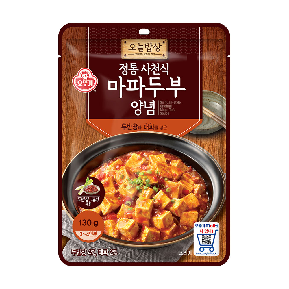 오뚜기 오늘밥상 정통사천식 마파두부양념 130g - 상품 이미지