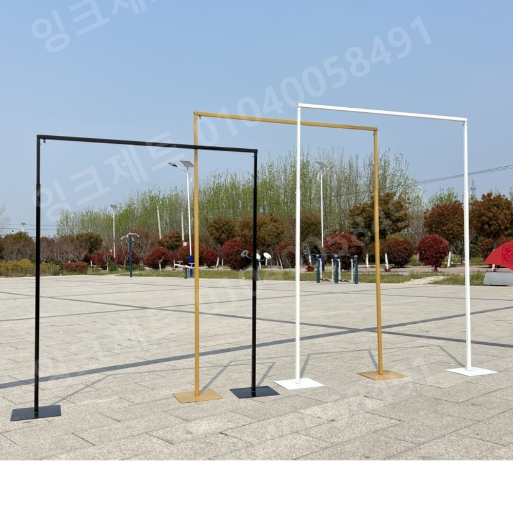 배경지 거치대 사각 웨딩 프레임 스탠드 철제 촬영 소품 - 상품 이미지