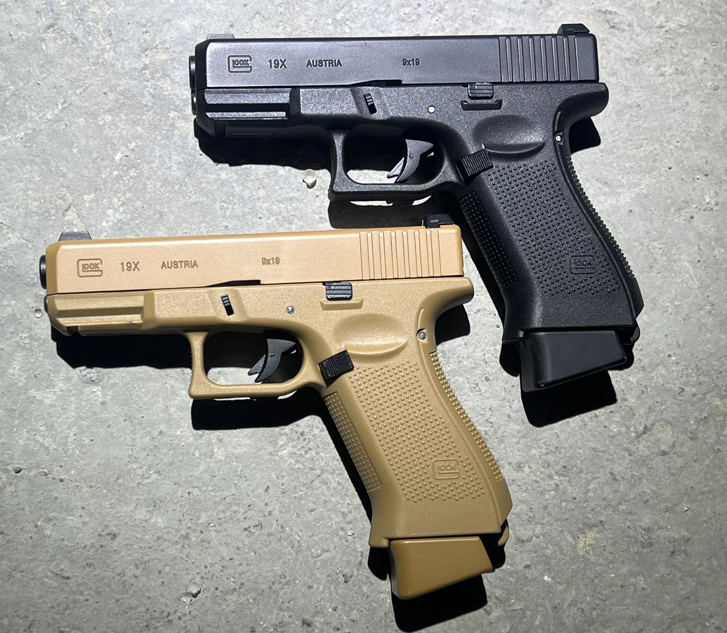 글록19X GLOCK19X EBB 전동 블로우백 핸드건 메탈 슬라이드 파츠 권총 - 상품 이미지