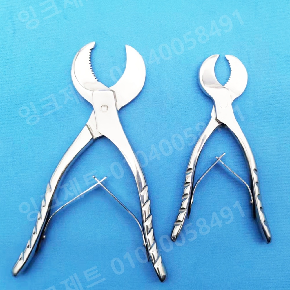 석고 가위 대형 톱니 둥근 스테인리스 치과 기술자 - 상품 이미지