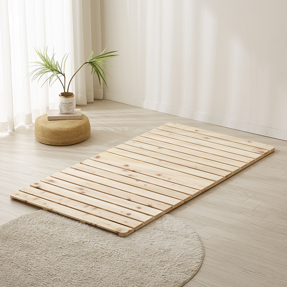 침대 깔판 원목 매트리스 판 침대판 저상형 침대프레임 접이식 편백 나무 받침대 미니 싱글