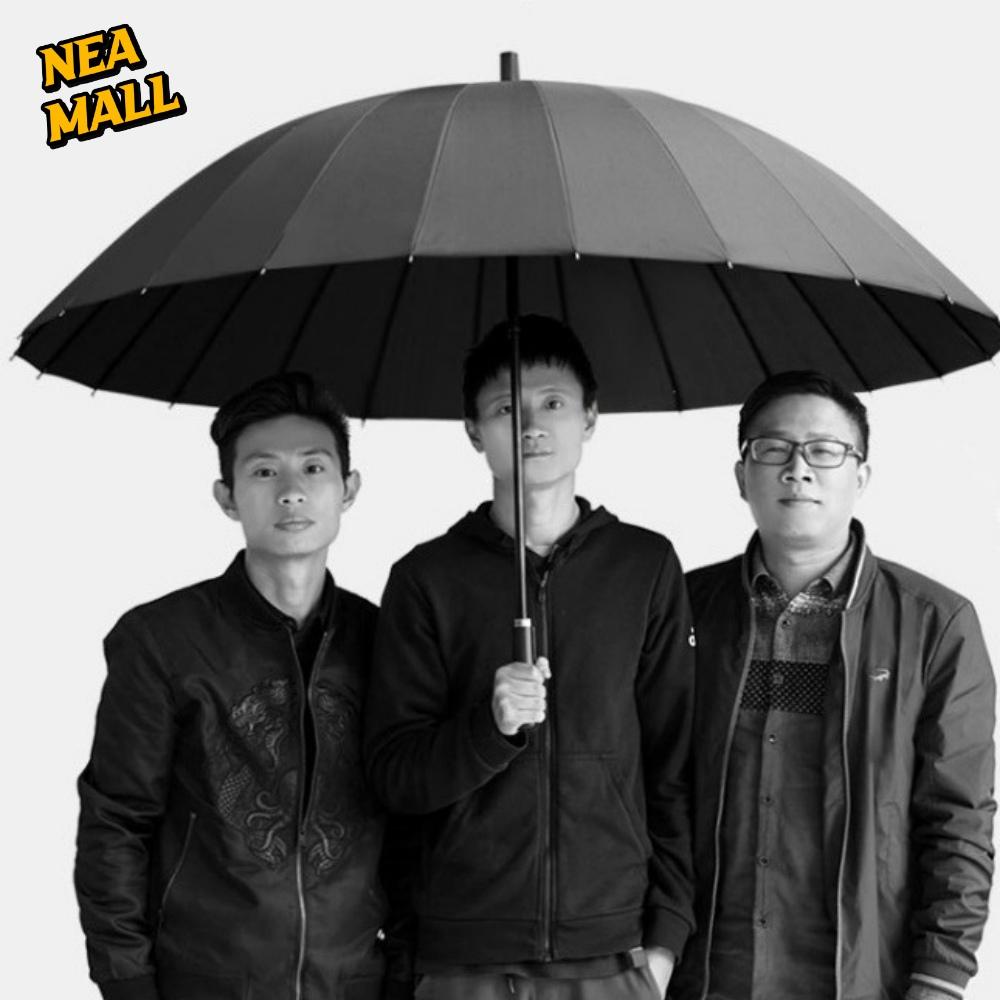 115cm 태풍우산 2인용우산 3인용 튼튼한장우산 블랙 24k - 상품 이미지