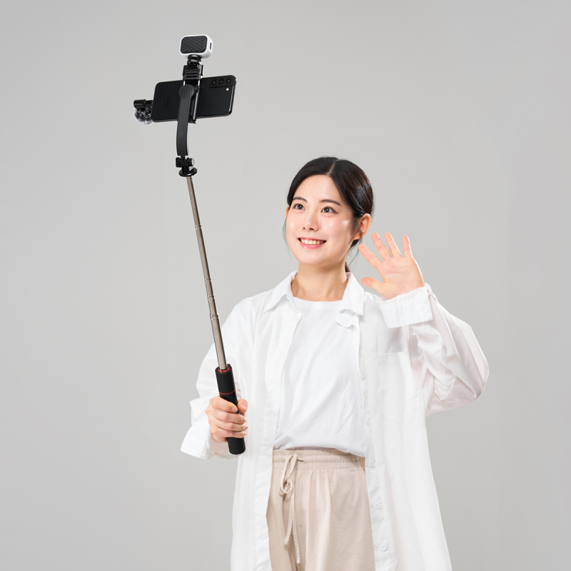 알파믹 올인원 셀카봉 삼각대 촬영 세트 갤럭시 아이폰 셀카봉 유튜브 해외여행 셀피스틱 - 상세 이미지 2