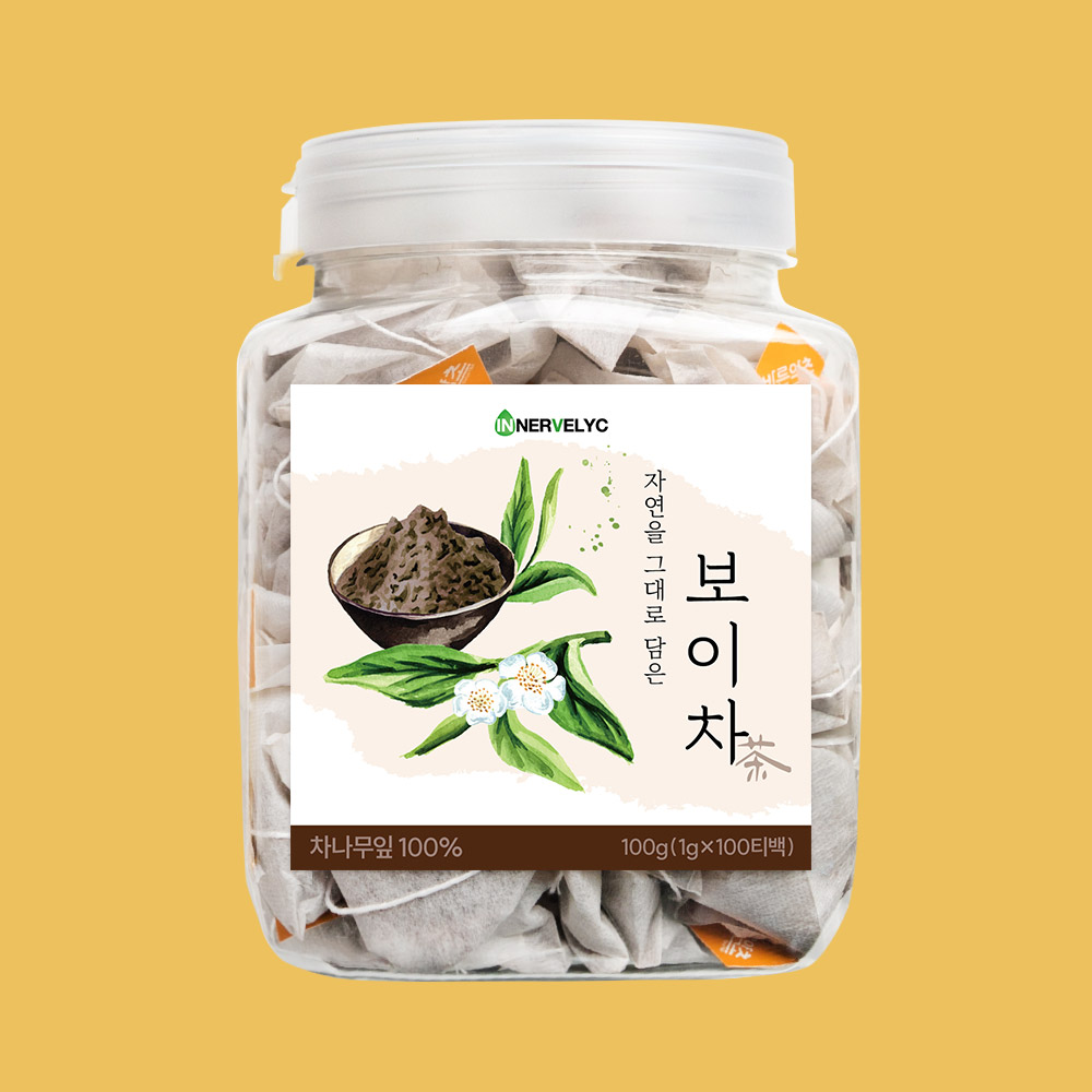 이너블릭 운남성 보이차 100티백 티 효능 생분해필터 외 23종 - 상품 이미지