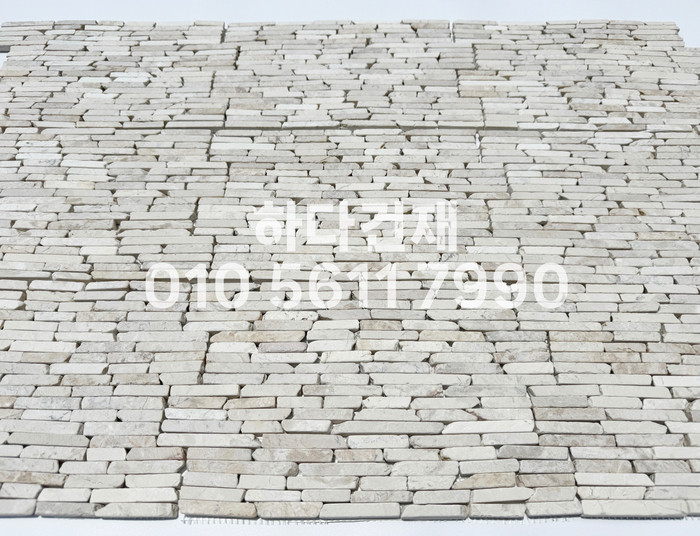 모자이크스톤 300x200x10T 아이보리 / 하다건재 천연석타일