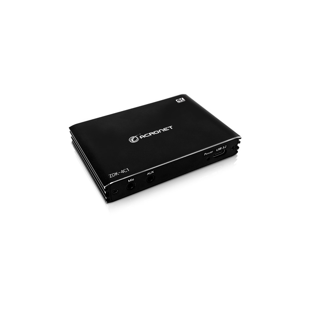 아크로넷 ZDK-4C1 USB3.2 C타입 외장형 캡쳐보드 4K60 - 상품 이미지