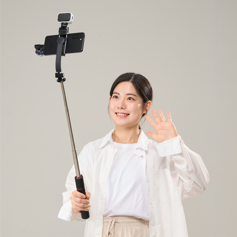 알파믹 핸드폰 블루투스셀카봉 아이폰 스마트폰거치대 휴대폰 셀카 삼각대 - 상세 이미지 5