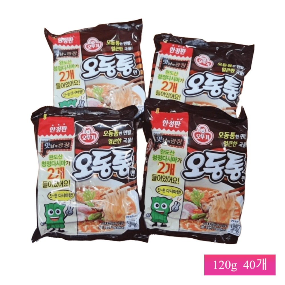 오뚜기 오동통면 120g 40개 깊어진맛 : 쇼핑앤헬스