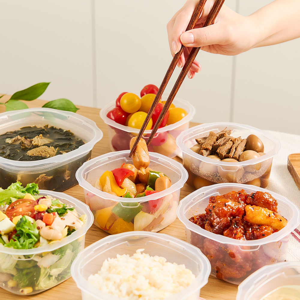전자렌지용밥용기 국산 냉동밥보관용기 국 소분 반찬통 300ml, 혼합, 20개 이미지 7