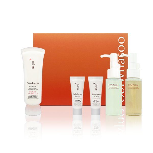 상백크림 기획 세트 50ml (크림50ml+크림10mlx2+클렌징오일50ml+클렌징폼50ml) : 더큐어