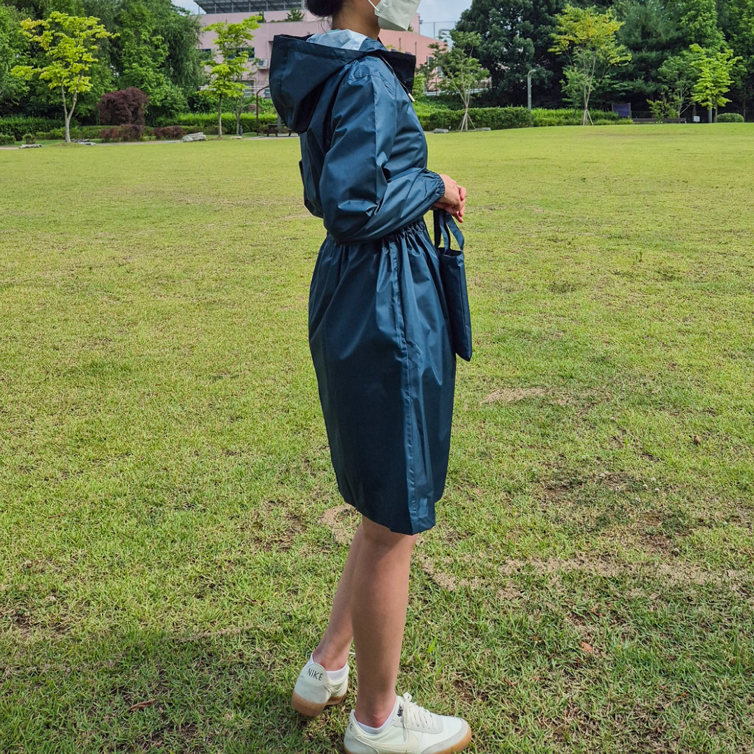 여성 골프비옷 골프우비 골프레인코트 - 상세 이미지 4