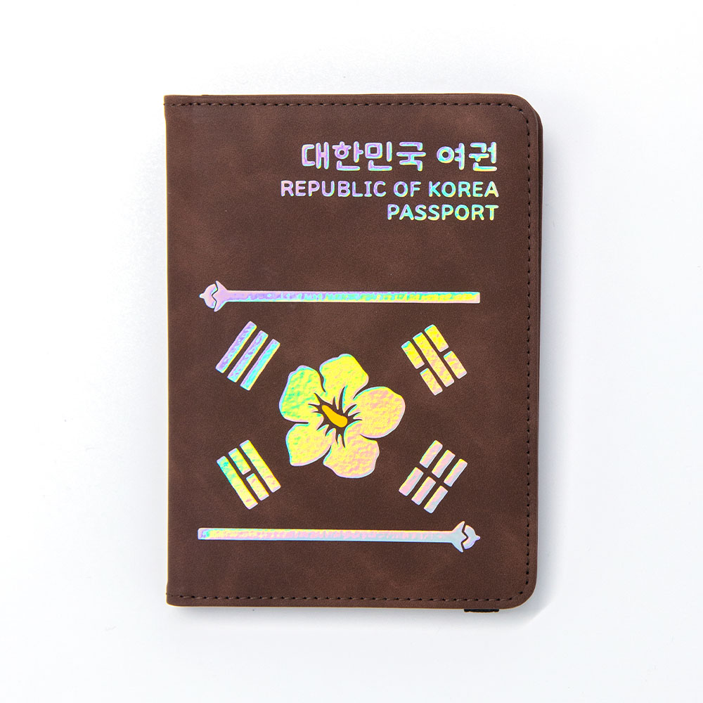 RFID차단 안티스키밍 자개 여권 케이스 가방 전대 티켓 파우치 해외여행 지갑 각인 - 상세 이미지 3