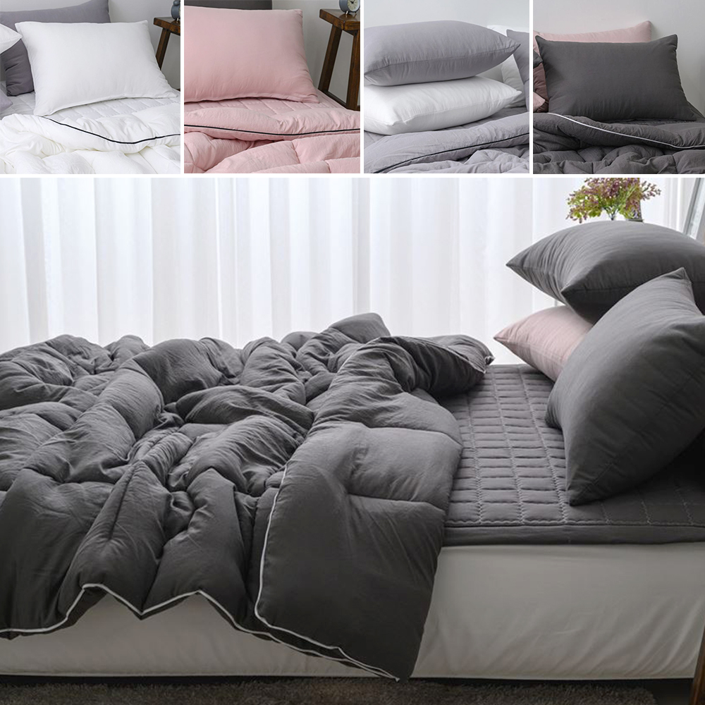 겨울 이불 배게커버세트 포근한 바이오 워싱 나노 화이바 침구