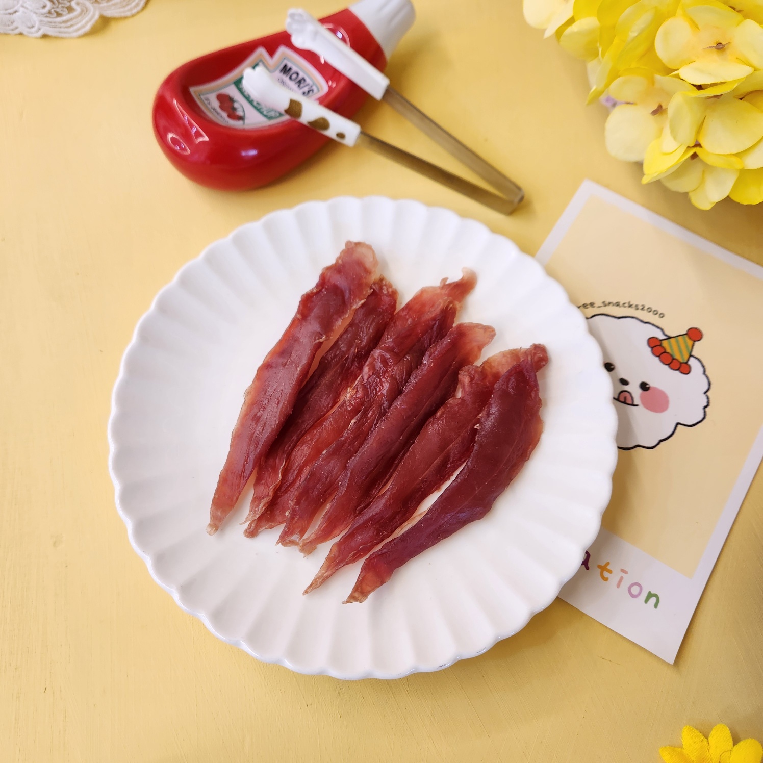 강아지 수제 간식 오리안심 말랑말랑 건조져키 이미지 8