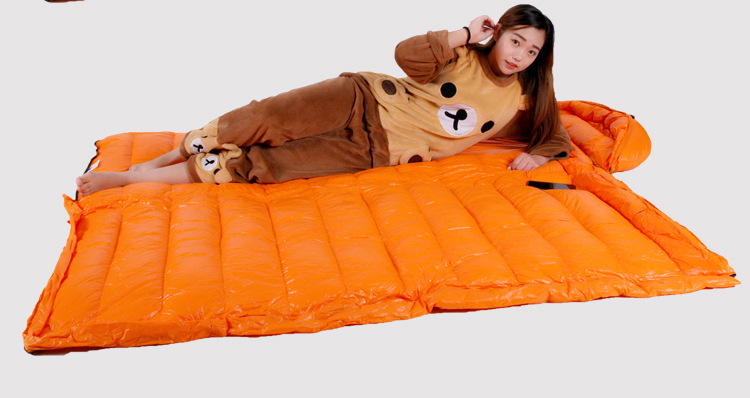 거위털 침낭 800필파워 슬리핑백 극동계용 구스침낭 4각