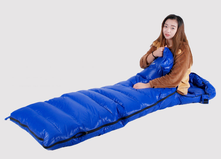 거위털 침낭 800필파워 슬리핑백 극동계용 구스침낭 4각