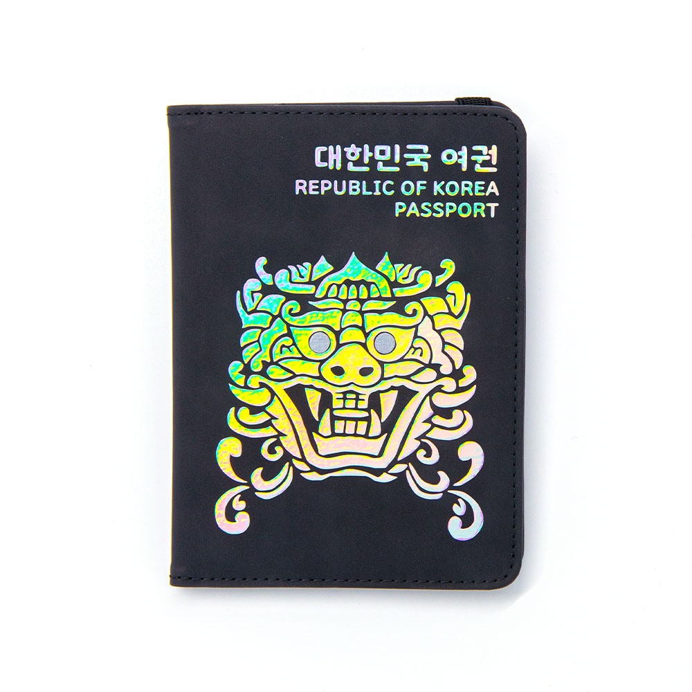 RFID차단 안티스키밍 자개 여권 케이스 가방 전대 티켓 파우치 해외여행 지갑 각인 이미지 6