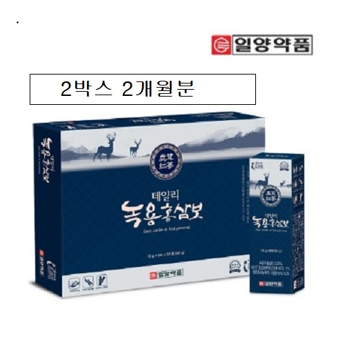 일양 데일리 녹용홍삼보 30포x2 마카함유 특허 발효홍삼농축액 6년근 : 제이에스엘리