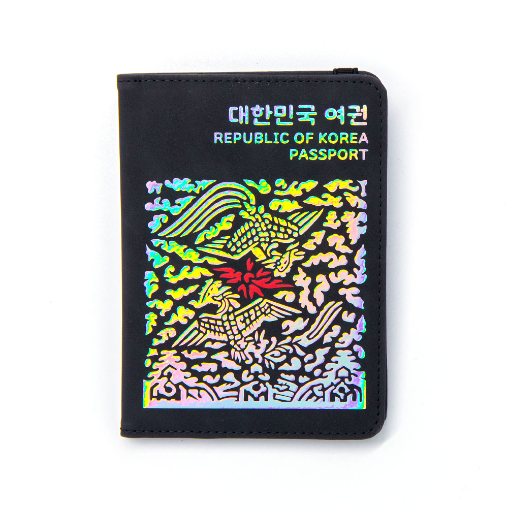 RFID차단 안티스키밍 자개 여권 케이스 가방 전대 티켓 파우치 해외여행 지갑 각인 이미지 8