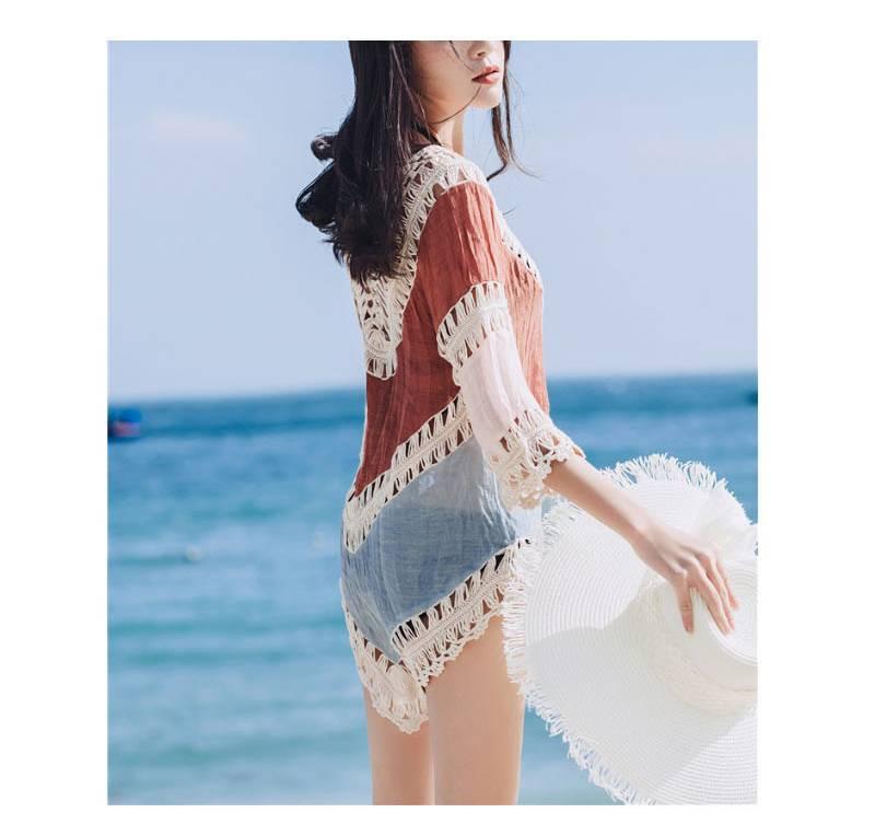 수영복 위에 걸치는 비키니 원피스 수영복 위에 입는 옷 - 상세 이미지 3