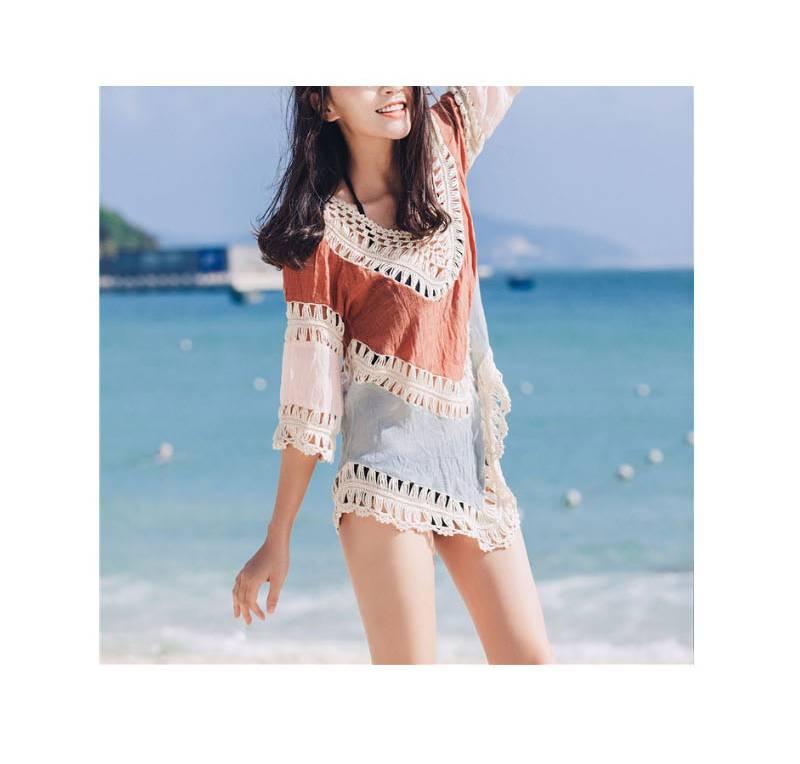 수영복 위에 걸치는 비키니 원피스 수영복 위에 입는 옷 - 상세 이미지 5