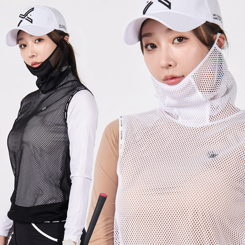 투빅토리 마스크일체형 망사조끼 골프VEST - 메인 이미지
