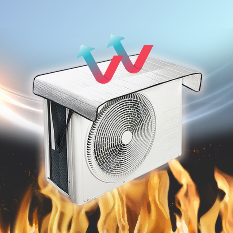 난연소재 열차단 에어컨실외기커버 실외기덮개 실외기차양막 그늘막