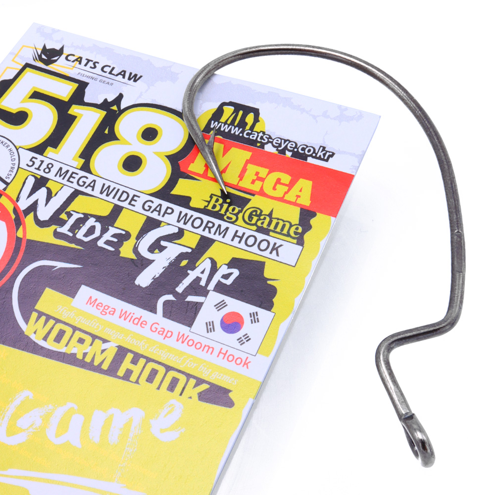 캣츠크로우 518 메가 와이드갭 훅 7/0 대광어 가물치 빅배스 - 상세 이미지 3