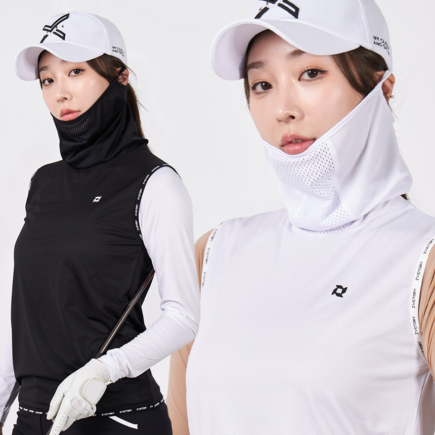 투빅토리 마스크일체형 메쉬조끼 골프VEST - 메인 이미지