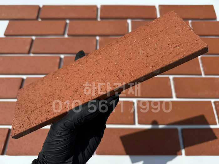 올라운더 점토타일 260x80x12T 레드 테라코타타일 / 하다건재