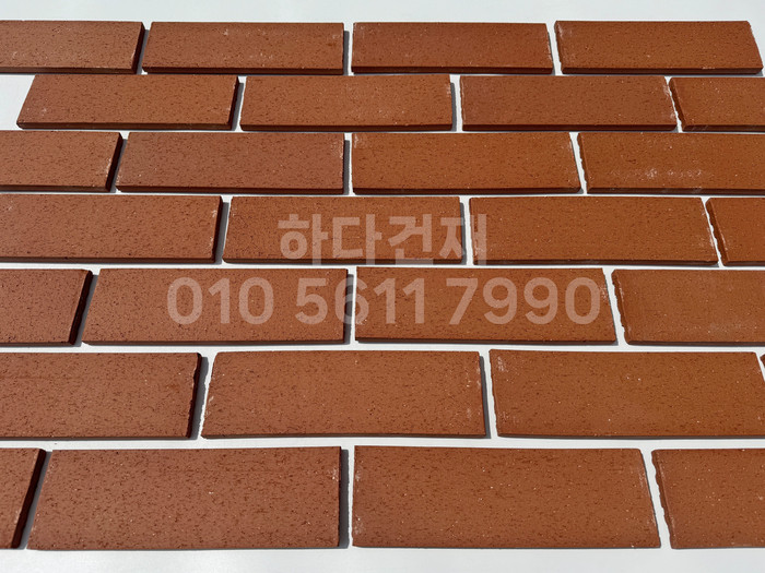 올라운더 점토타일 260x80x12T 레드 테라코타타일 / 하다건재