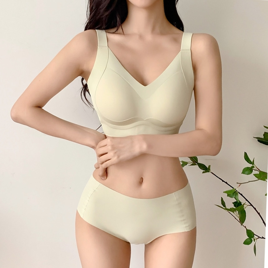 빅사이즈 심리스 브라 푸시업 매직핏 큰컵 부유방 처진가슴 등살 수면 브라렛 스포츠 탑 사진 2
