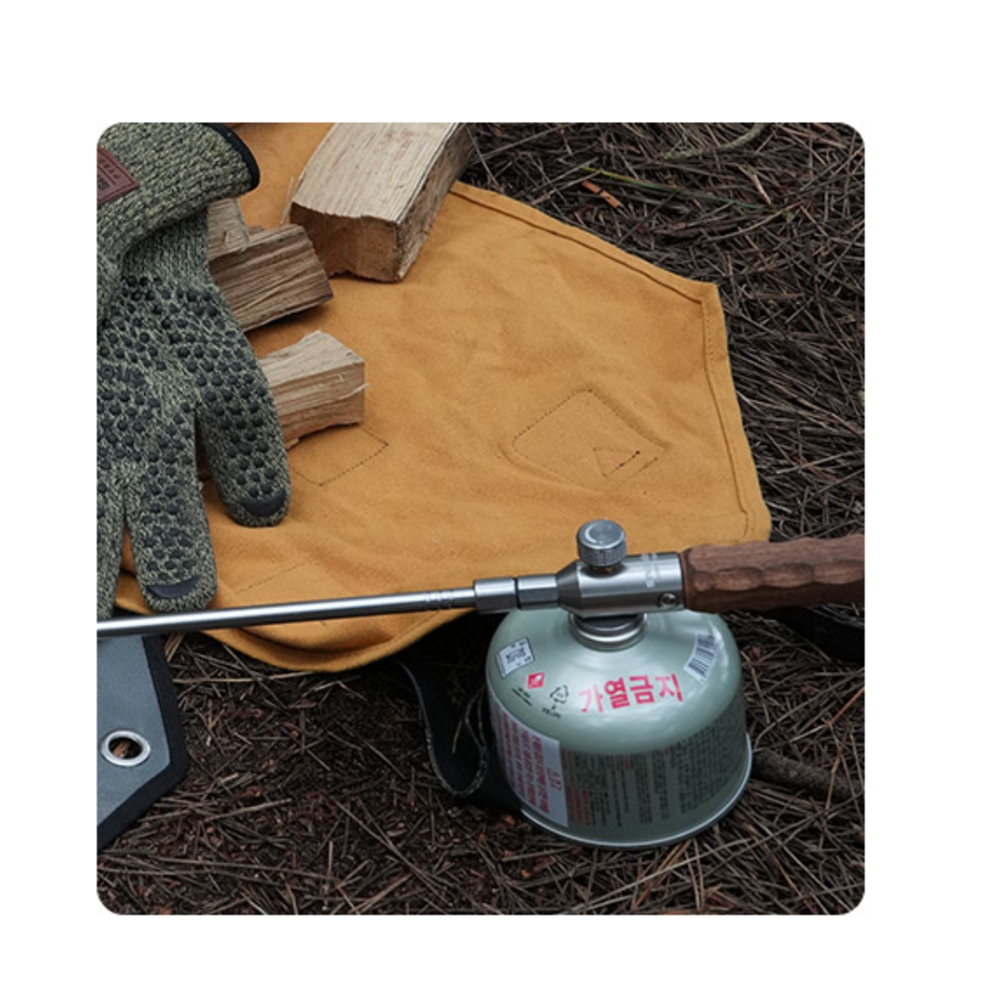 스노우라인 롱 토치 캠핑 요리용 가스 롱토치 우드손잡이