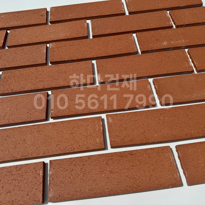 올라운더 점토타일 260x80x12T 레드 테라코타타일 / 하다건재