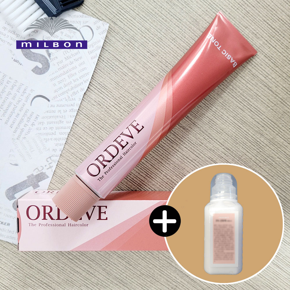 밀본 염색약 + 산화제 염모제 헤어 순한 저자극 흰머리 염색 헤어
