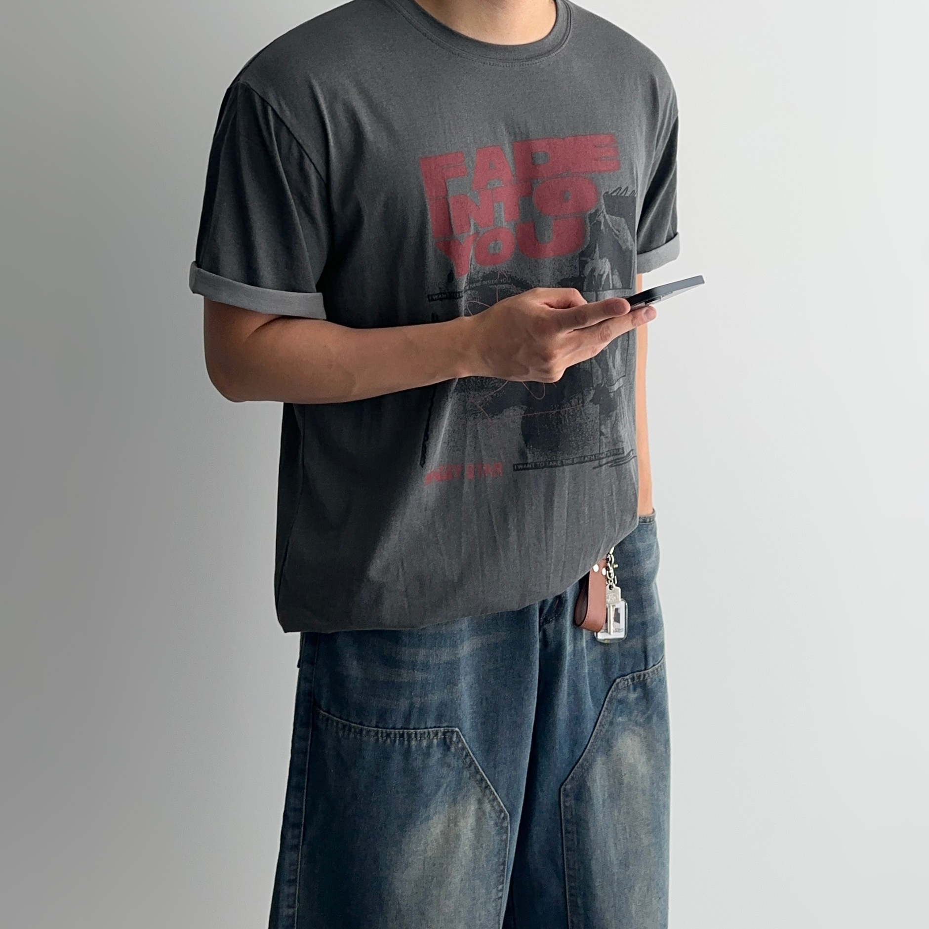 피그먼트반팔 남자얇은반팔티 - 상세 이미지 3