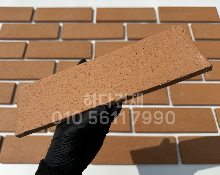 올라운더 점토타일 260x80x12T 오렌지 테라코타타일 / 하다건재