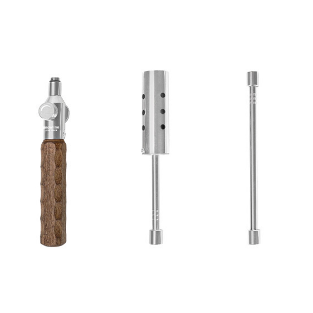 스노우라인 롱 토치 캠핑 요리용 가스 롱토치 우드손잡이