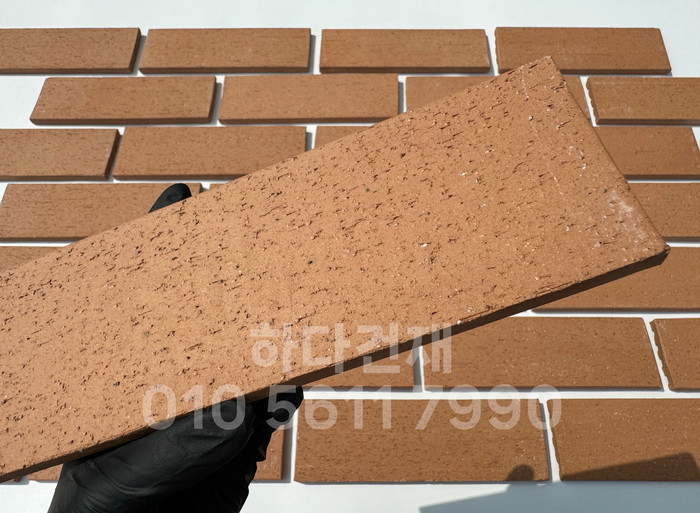 올라운더 점토타일 260x80x12T 오렌지 테라코타타일 / 하다건재