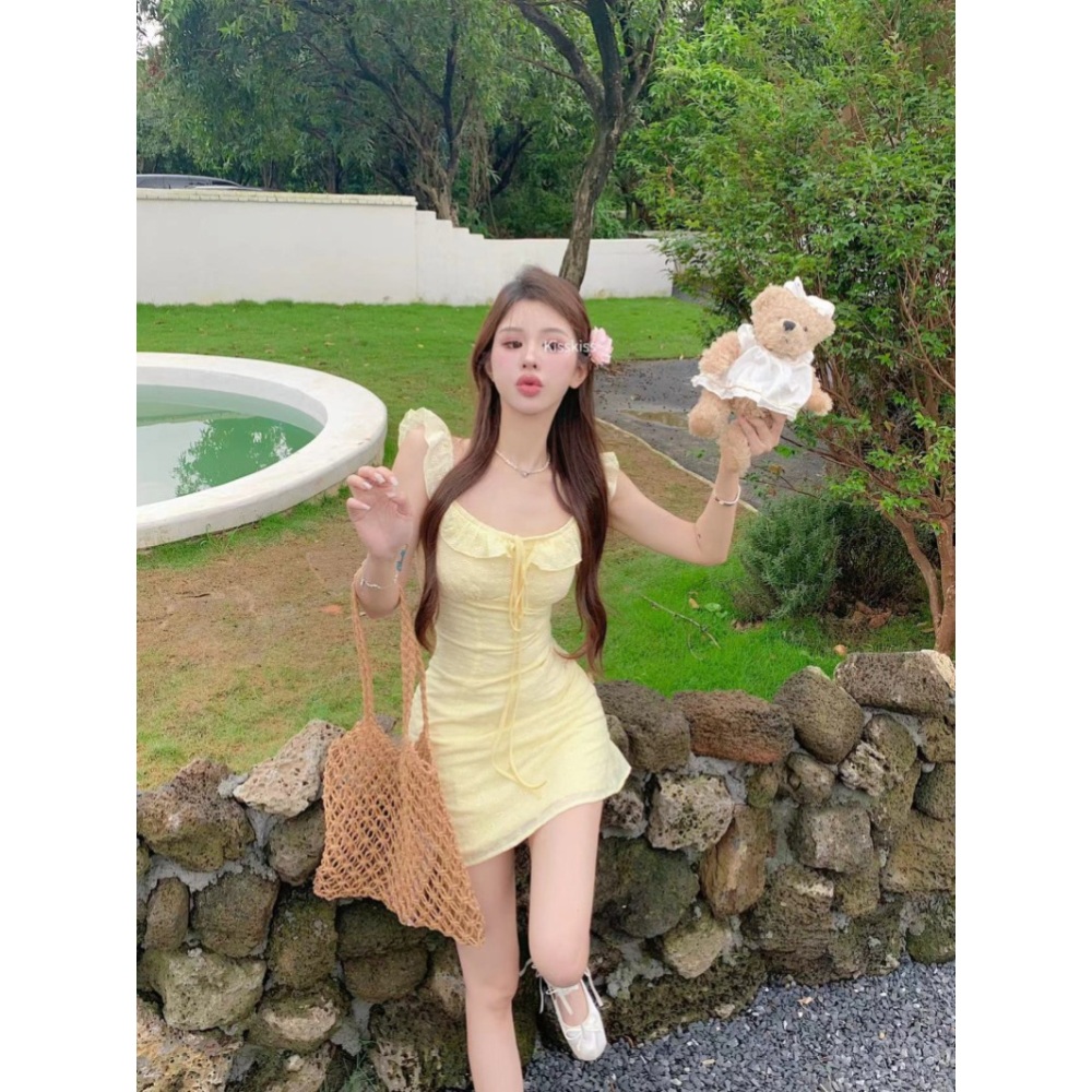 미녀와순정남 36회 한수아 원피스 공마리 리본 스퀘어넥 의상 옷 패션 - 상세 이미지 3