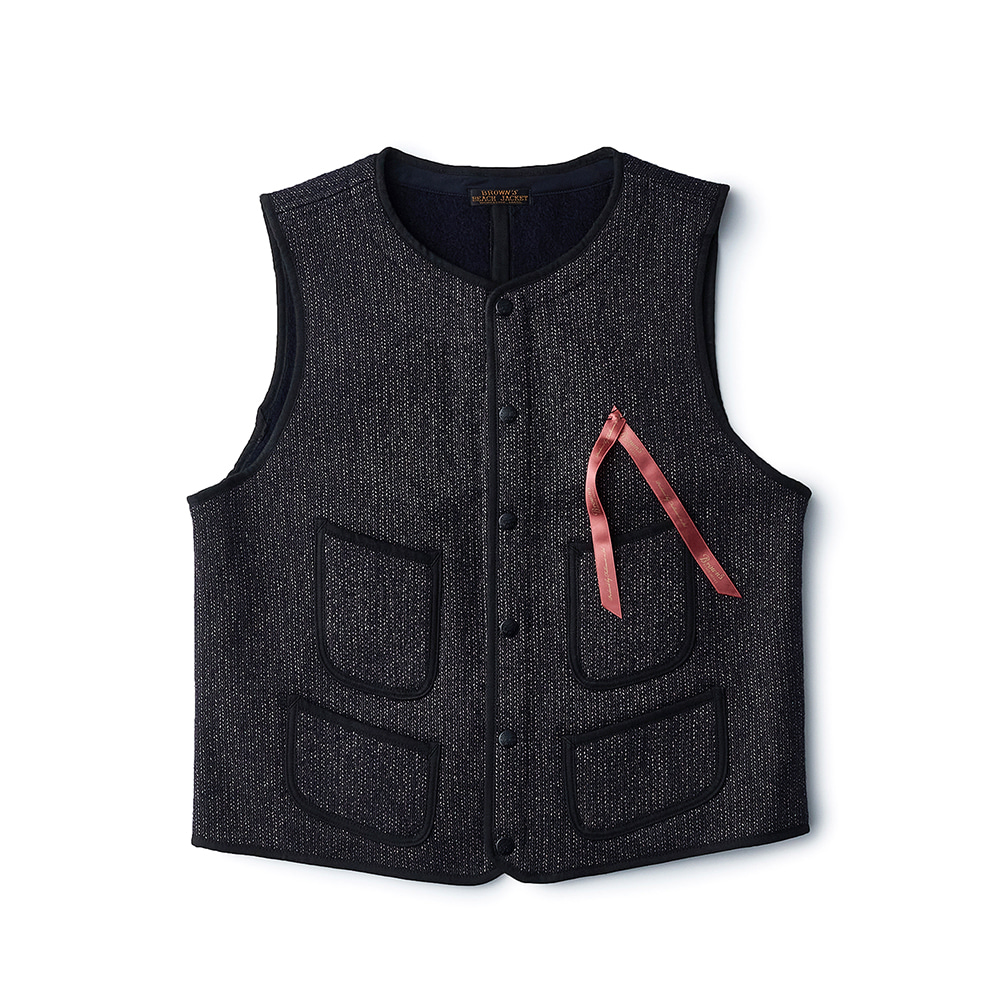 [브라운스비치] BBJ-001 Browns Beach Early Vest Navy Blue : MODEMAN 모드맨