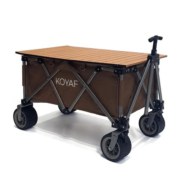 캠핑웨건 접이식 광폭 타이어 테이블 브레이크 대형 웨건 3종 폴딩 카트 손수레