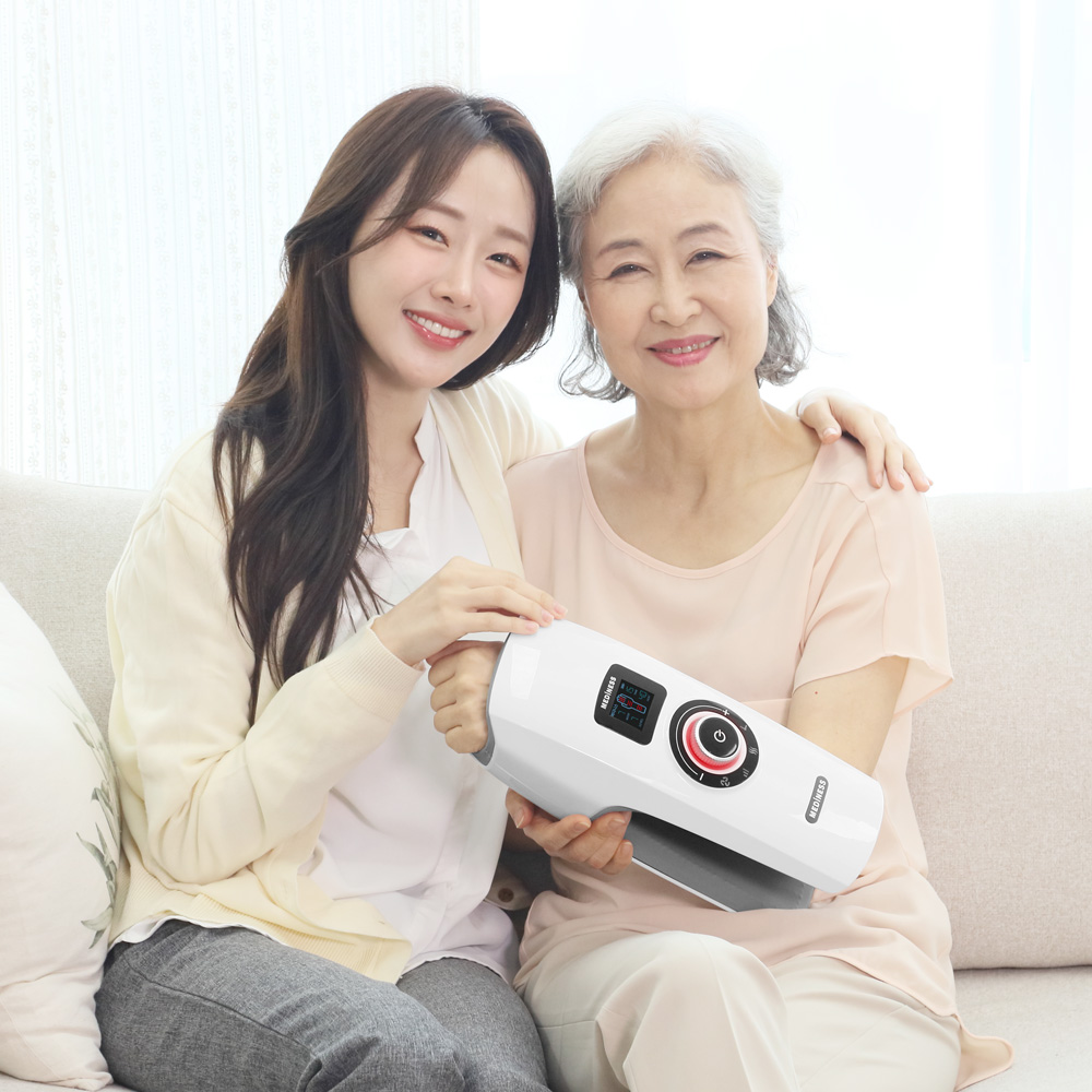 아이언 롱팔 전완근 무선 온열 공기압 손마사지기 MD-131OW - 상세 이미지 3