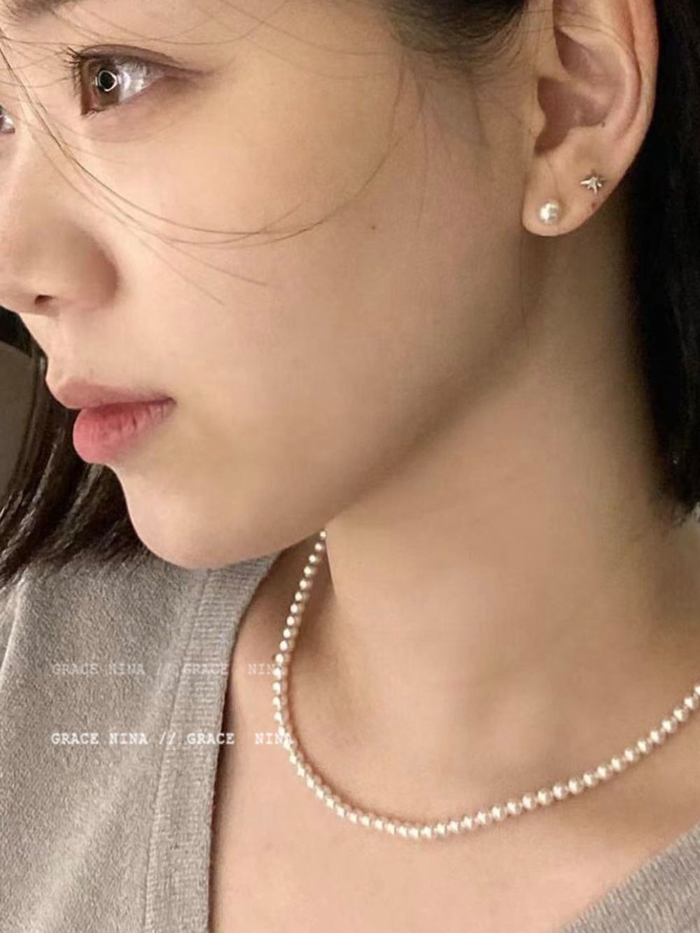미녀와순정남 36회 이영은 목걸이 실버 고명동 진주 럭셔리 의상 옷 패션 - 상세 이미지 2