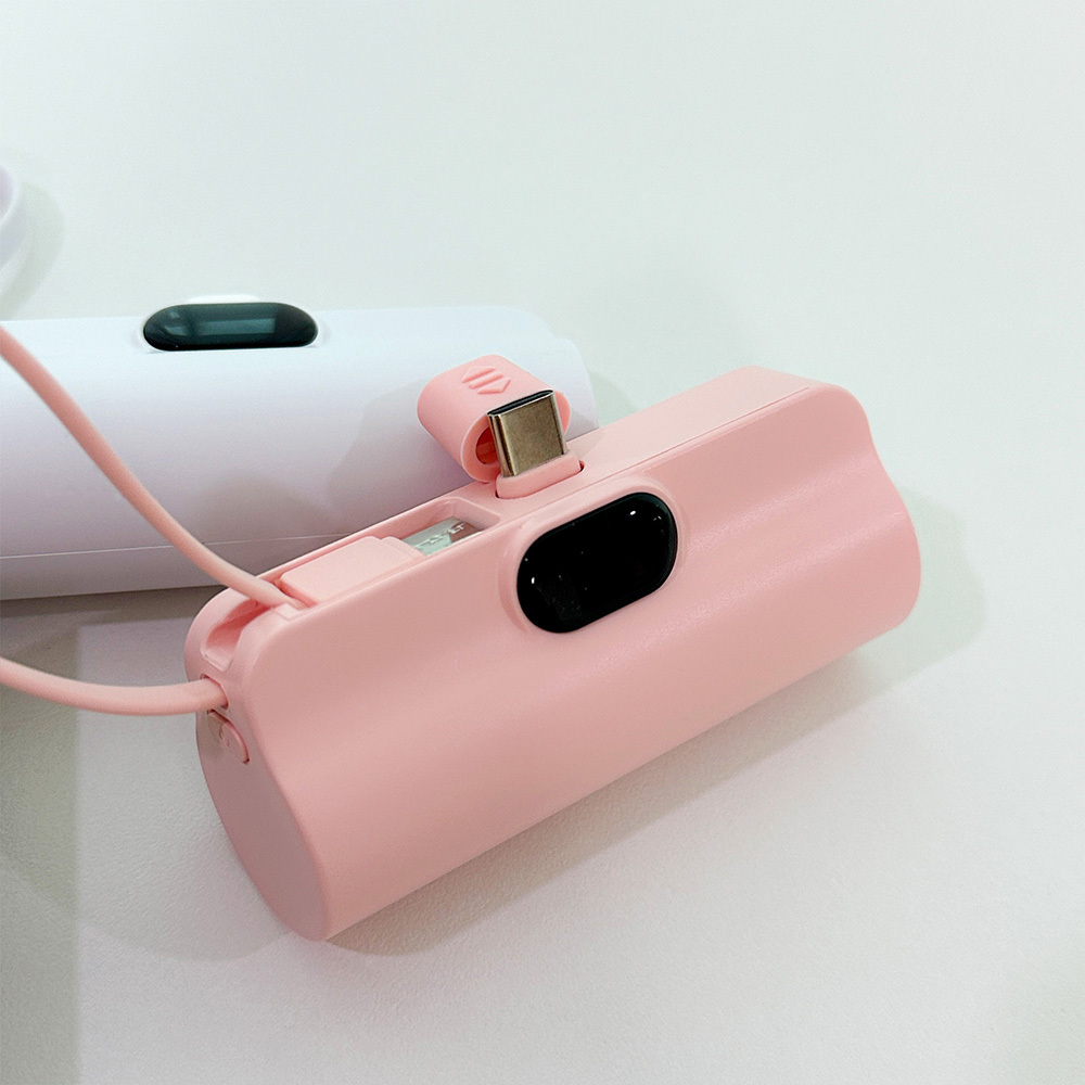 라쓰 일체형 도킹형 보조배터리 5000mAh C타입 8핀 - 상세 이미지 5