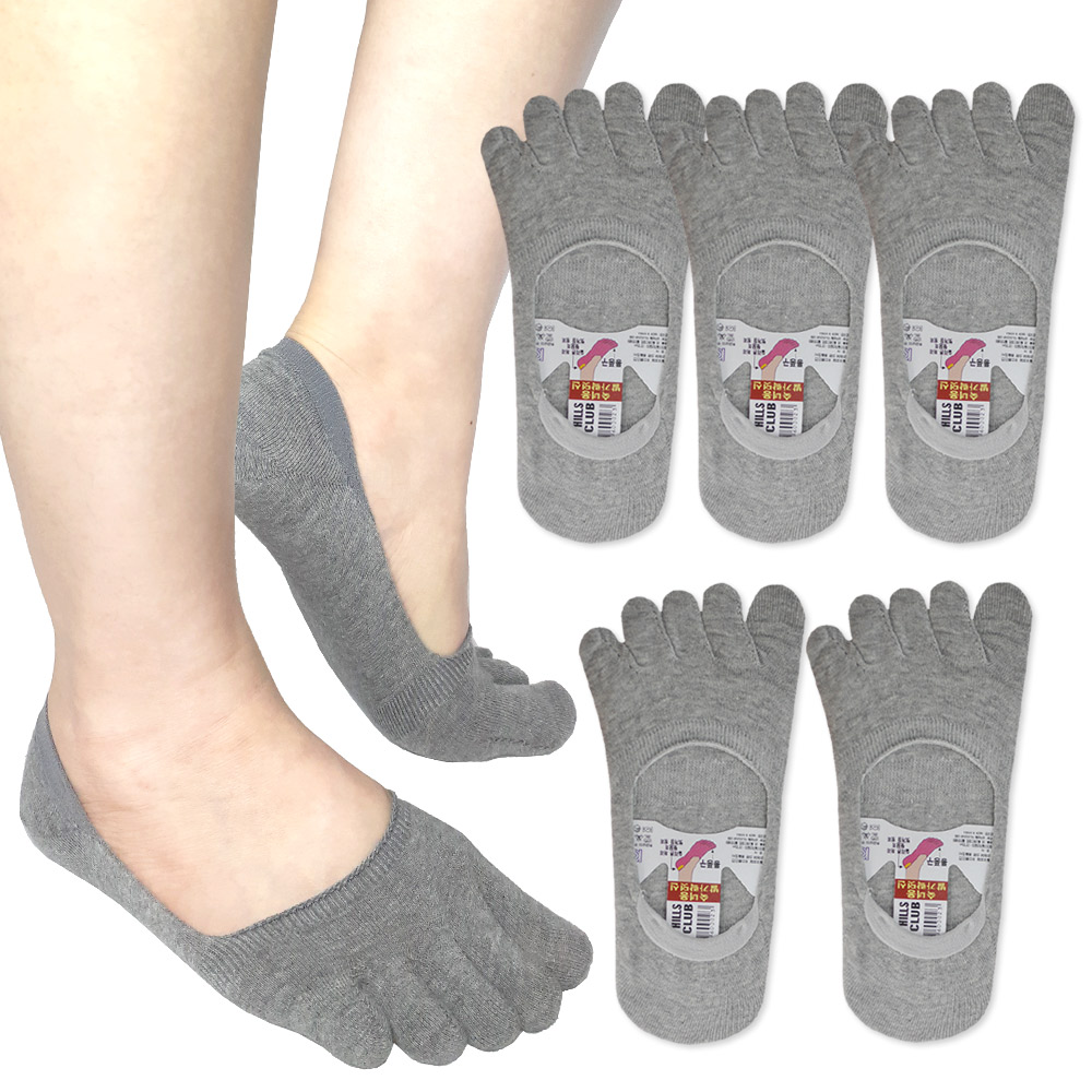 비버리힐즈 폴로클럽 여성용 페이크 무지 덧신 통풍 발가락양말 5족 - 상세 이미지 3