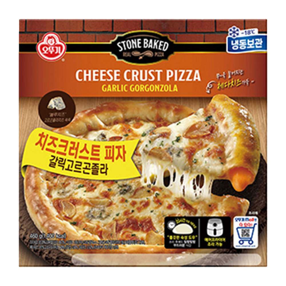 오뚜기 갈릭고르곤졸라 치즈크러스트 피자 460g - 메인 이미지